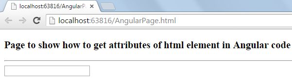 Attributes of Elements inAngularJS